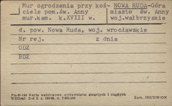 mur ogrodzenia przy kościele pom. św. Anny, skan 1