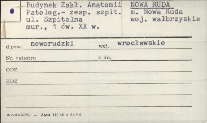 budynek Zakł. Anatomii Patolog. - zesp. szpit., skan 1