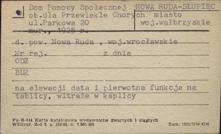 Dom Pomocy Społecznej ob. dla Przewlekle Chorych, skan 1