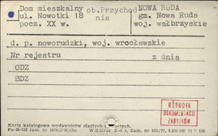 dom mieszkalny, ob. przychodnia, skan 1