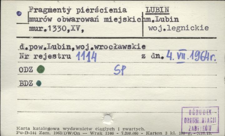 fragmenty pierścienia murów obwarowań miejskich, skan 1