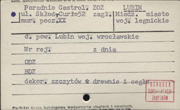 poradnia gastrol. zakład opieki zdrowotnej zagł. Miedz., skan 1