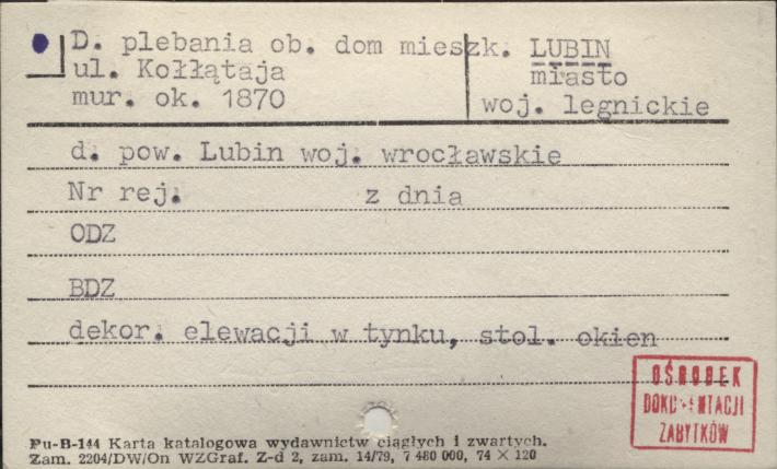 plebania, ob. dom mieszkalny, skan 1
