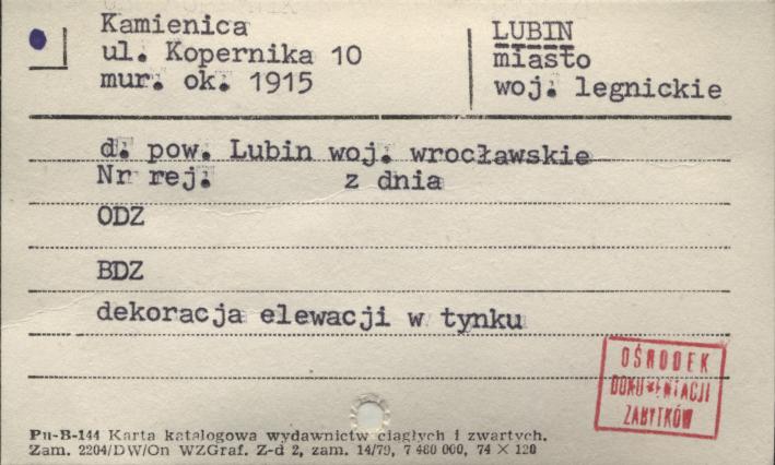 kamienica, skan 1