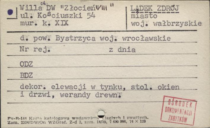 willa, ob. DW Złocień VIII, skan 1