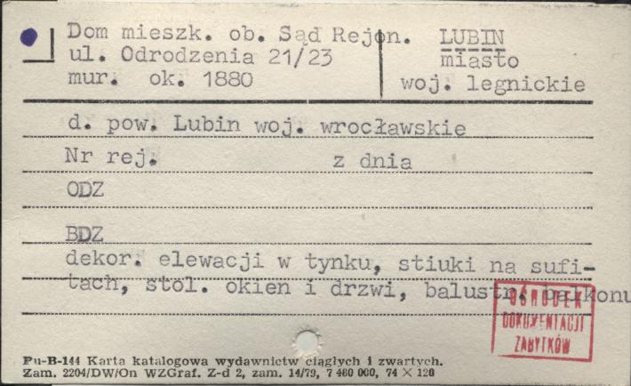 dom mieszkalny, ob. Sąd Rejon., skan 1