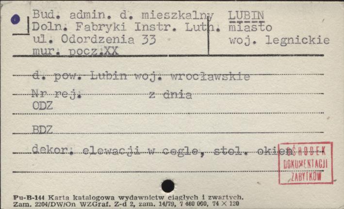 bud. admin., d. mieszkalny Doln. Fabryki Instr. Lutn., skan 1