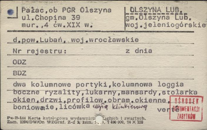 pałac, ob. PGR, skan 1