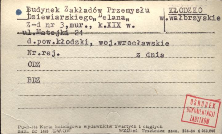 budynek Zakładów Przemysłu Dziewiarskiego Delana, Z-d nr 3, skan 1