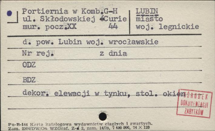 portiernia w Komb. G-H, skan 1