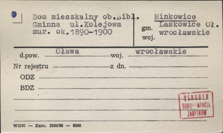dom mieszkalny ob. biblioteka publiczna, skan 1