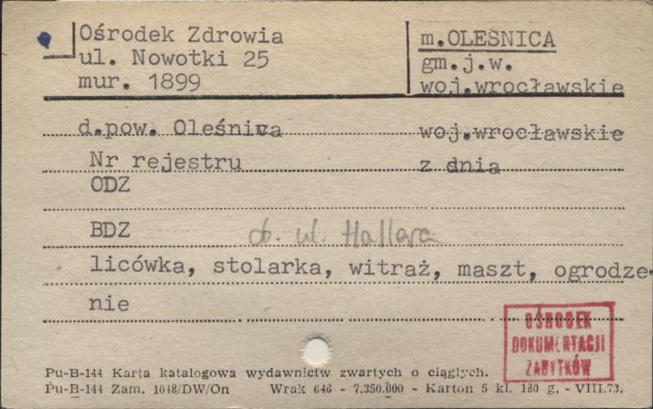 Ośrodek Zdrowia, skan 1