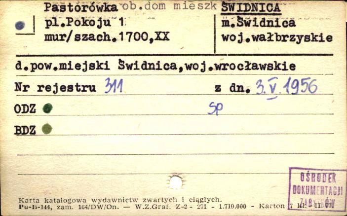 pastorówka, ob. dom mieszkalny, skan 1