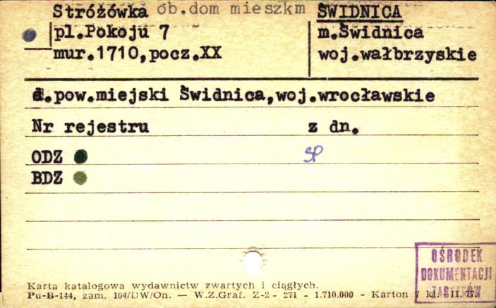 stróżówka ob. dom mieszkalny, skan 1