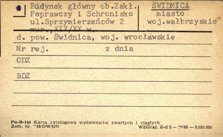 budynek główny, ob. zakład poprawczy i schronisko, skan 1