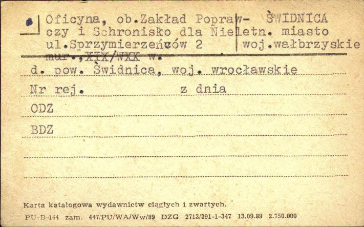 oficyna, ob. zakład poprawczy i schronisko dla nieletnich, skan 1