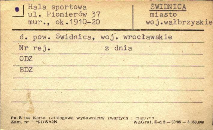 hala sportowa, skan 1