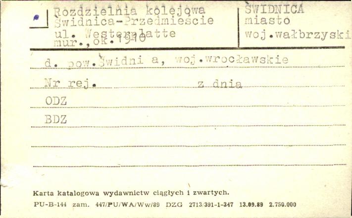 rozdzielnia kolejowa Świdnica-Przedmieście, skan 1