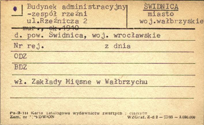 budynek administracyjny - zespół rzeźni, skan 1