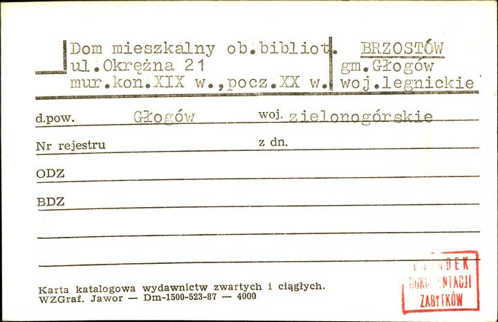 dom mieszkalny ob. biblioteka publiczna, skan 1