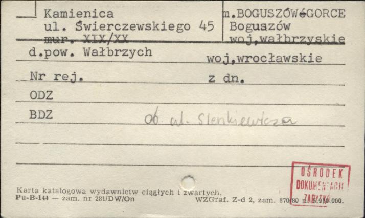 kamienica, skan 1