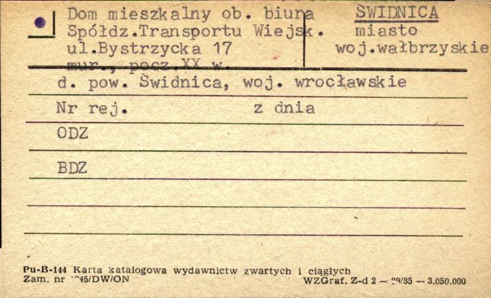 dom mieszkalny ob. biura spółdz. transportu wiejsk., skan 1