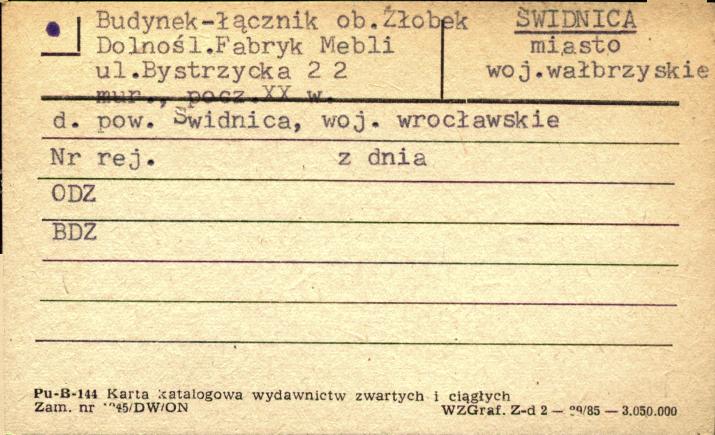 budynek - łącznik ob. żłobek dolnośl. fabr. mebli, skan 1