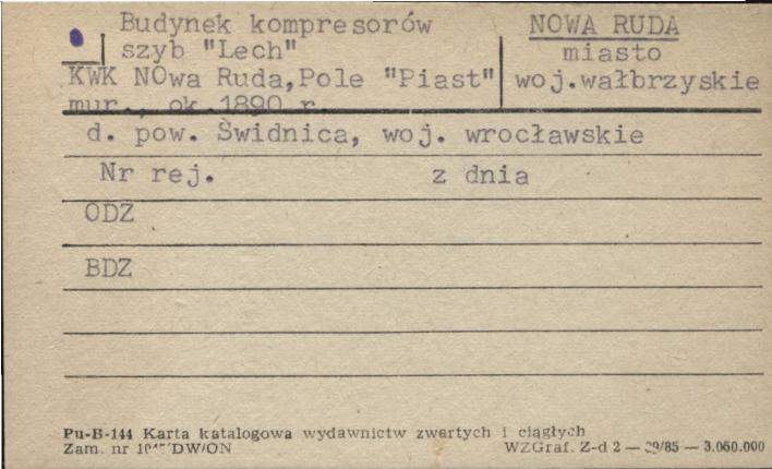 budynek kompresorów szybu Lech, skan 1