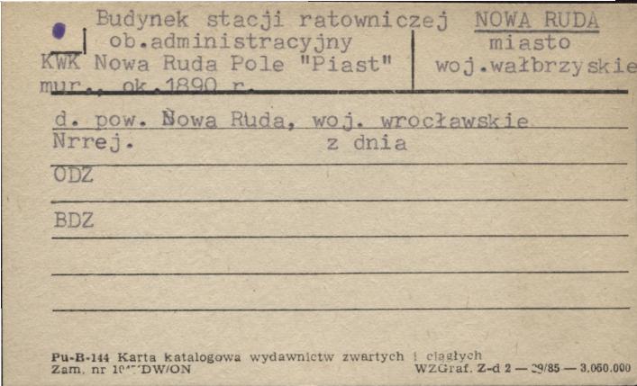 budynek stacji ratowniczej, ob. administracyjny, skan 1
