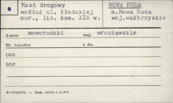 most drogowy wzdłuż ul. Kłodzkiej, skan 1