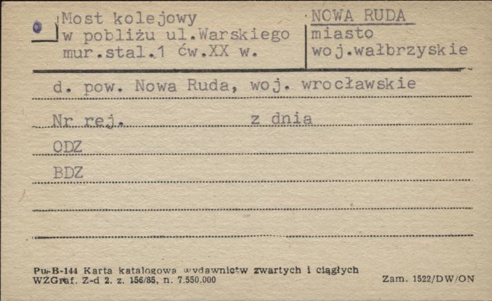 most kolejowy w pobliżu ul. Warskiego, skan 1