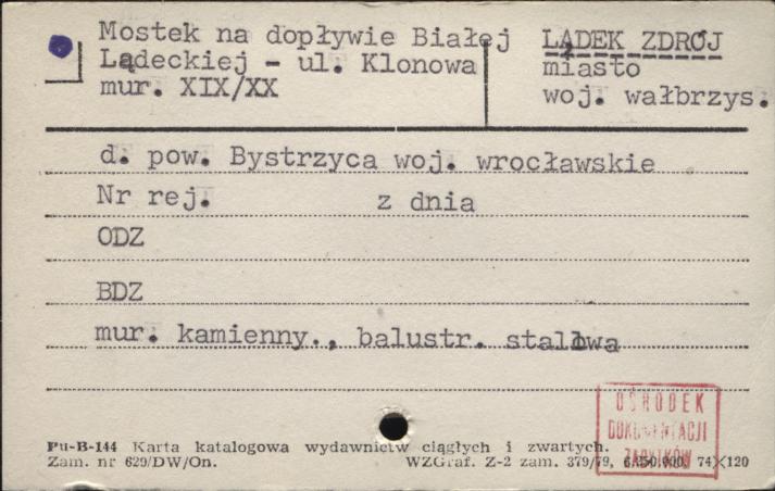 mostek na dopływie Białej Lądeckiej, skan 1