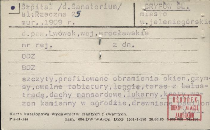 sanatorium, ob. szpital, skan 1