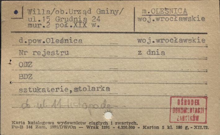 willa (ob. Urząd Gminy), skan 1