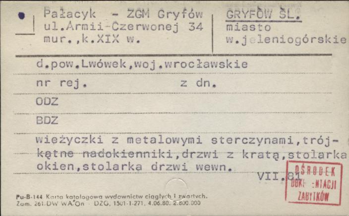 Pałacyk - ZGM Gryfów, skan 1