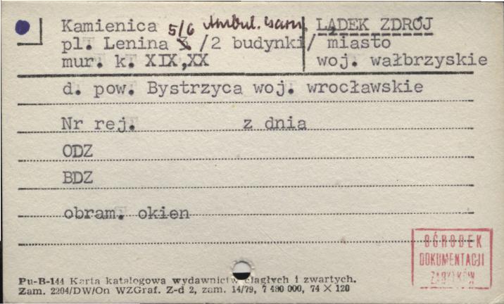 kamienica (2 budynki) ambul. garn., skan 1