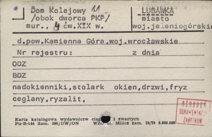 dom kolejowy 11 (obok dworca PKP), skan 1