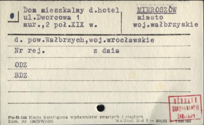 Dom mieszkalny d. hotel, skan 1
