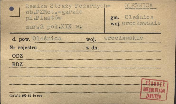 remiza straży pożarnych - ob. PZMot. - garaże, skan 1