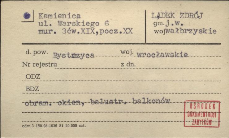 kamienica, skan 1