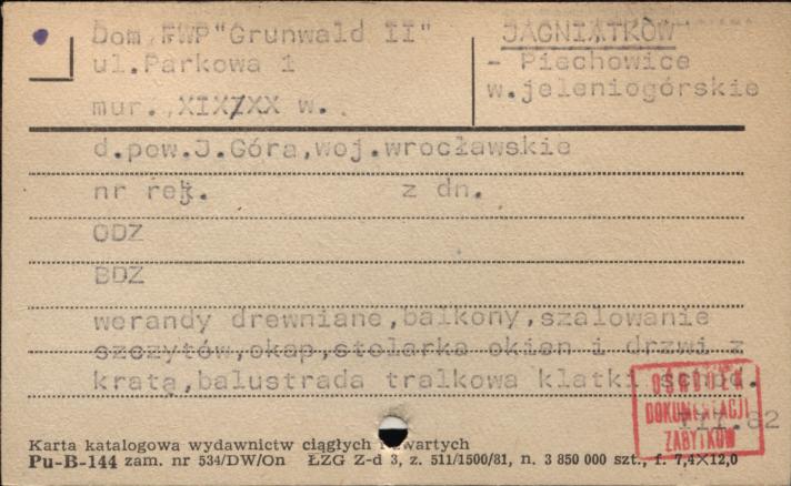 Dom FWP Grunwald II, skan 1