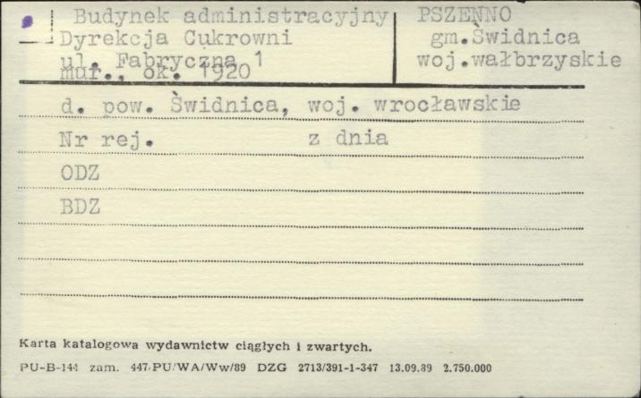 budynek administracyjny Dyrekcja Cukrowni, skan 1