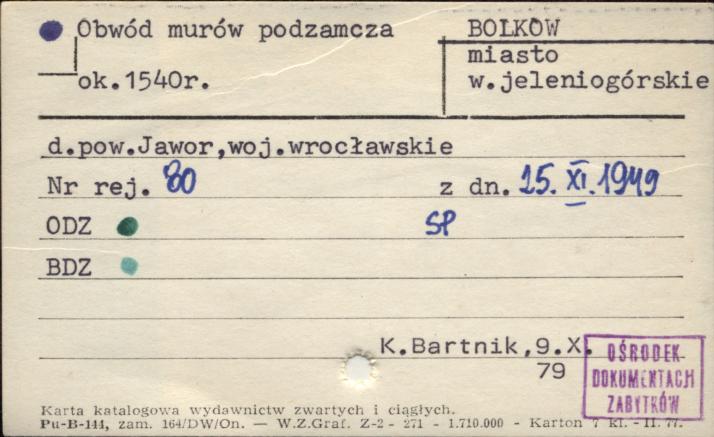 obwód murów podzamcza, skan 1
