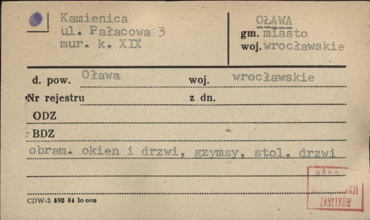 kamienica, skan 1