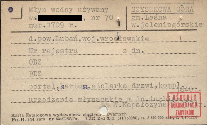 młyn wodny używany, skan 1