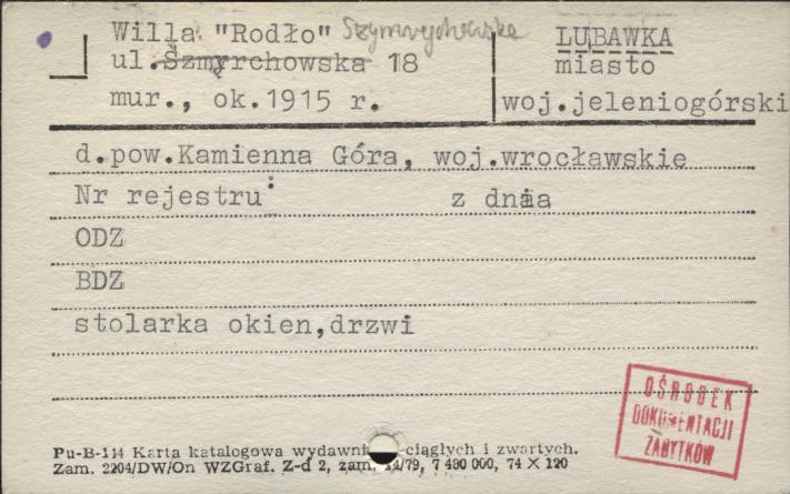 willa Rodło, skan 1