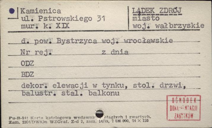 kamienica, skan 1