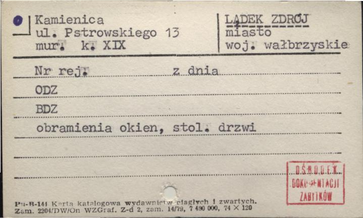 kamienica, skan 1