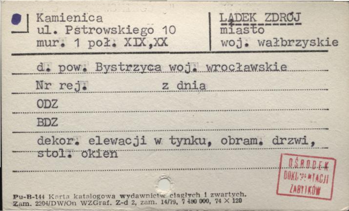 kamienica, skan 1