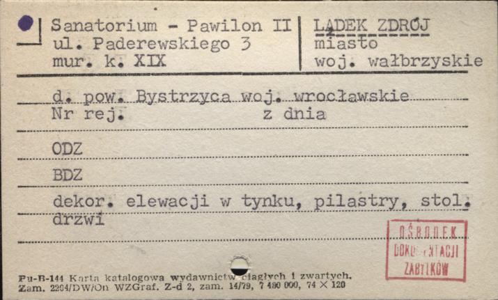 sanatorium - pawilon II, skan 1